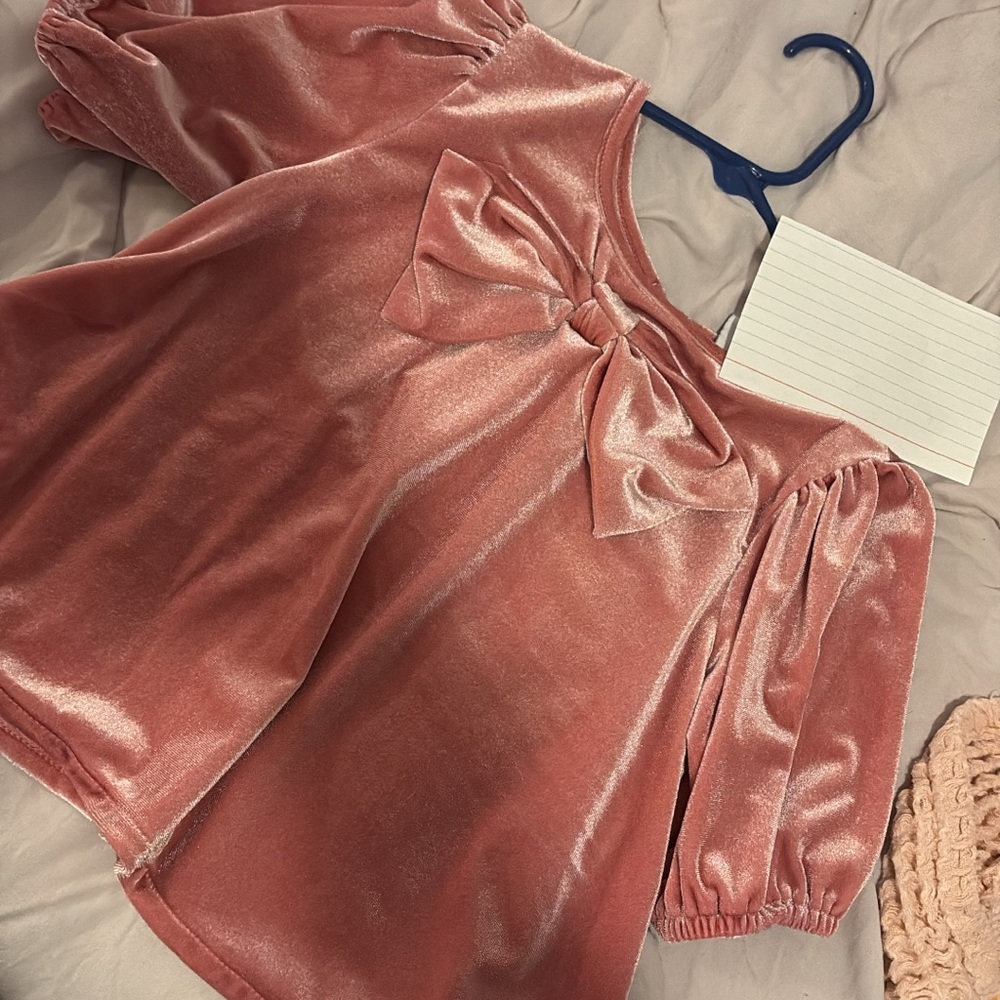 Old Navy Kids Blouse in Pink Velvet
